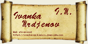 Ivanka Mrđenov vizit kartica